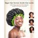 Mikimini Extra Large Black Shower Hoods (2-Pack) - Waterproof Reusable Hair Caps for Men & Women with Bright Green Border - Thick Braids & Double-Layer Design - Buy Online on GoSupps.com