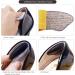 Unisex Sheepskin Heel Pads: Prevent Blisters & Improve Shoe Comfort (Black) - Buy Online on GoSupps.com