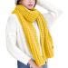 Women's Knitted Cashmere Scarf - Classic Yellow Poncho Neck Warmer | Soft Large Triangular Shawl for All Seasons - Buy Online on GoSupps.com