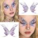 Glitter Butterfly Temporary Tattoos Stickers - Waterproof Body Stickers for Girls, Fairy Wings & Flowers Design - Fake Tattoo Decorations for Kids & Women - Purple - Buy Online on GoSupps.com