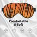 Buy Tiger Stripe Print Soft Adjustable Sleep Eye Mask - Blackout Silk Blindfold for Men & Women | International Shipping Available - Buy Online on GoSupps.com