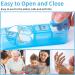 Windtrace Weekly Pill Organizer - Large 4-Times-a-Day Medication Case for Travel - Moisture-Proof 7-Day Pill Box in Black - Buy Online on GoSupps.com
