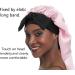 Sengterm Long Satin Hair Hood - Adjustable Silky Sleeping Hat for Women | Extra Big Size for Long Curls | Pink - Buy Online on GoSupps.com