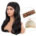 MapofBeauty 24 Synthetic Curly Hair Headband Wig - Long Heat Resistant Style (Black) - Buy Online on GoSupps.com