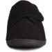 Men's 80-D Memory Foam Diabetic Slipper with Adjustable Closures - Extra Wide Width, Comfortable & Warm Plush Fleece - Arthritis, Edema, and Swollen Feet Support - Machine Washable - Anti-Slip Sole - Size 11 Black/White - Buy Online on GoSupps.com