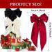 3 Pcs Big Hair bow Hair Bows for Women Bow Hair Clip Elegant Solid Color French Barrette Bows For Hair With Soft Long Silky Satin Hair Barrettes Accessories Bow Hair Clips for Women Girls Black+Red+Cream - Buy Online on GoSupps.com