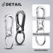 Redamancy 4 PCs Removable Carabiner Hooks & Key Rings - Durable Carabiner Key Chains for Men & Women - Ideal for Outdoor & Everyday Use - Buy Online on GoSupps.com