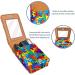 Travel Lipstick Organizer Case | Portable Makeup Bag with Mirror | Colorful Rainbow Design for Easy Cosmetics Storage - Buy Online on GoSupps.com
