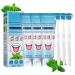Tongue Cleaner Tongue Scraper Tongue Cleaning Gel With Brush Oral Care Removes Oral Odor Fresh Breath Tongue Coating Cleaning Bad Breath for Adults Fresh Mint (3 PCs)