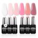NXJ INFILILA Nude Gel polish 6 Colors Gel Nail Polish Set Milky Nude Pink Gel Nail Polish Kit DIY Nail Art at Home Professional Nail Salon Translucent Nail Polish