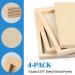 Falling in Art 8x16 Birch Wood Panels Kit - 4 Pack Studio Cradle Boards for Painting, Pouring Art, Crafts & Burning - 3/4 Deep Wooden Canvas - Buy Online on GoSupps.com