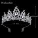 LAPOHI Silver Crystal Princess Queen Tiara for Women - Bride Wedding Crown for Party Prom Pageant - Rhinestone Headband with Combs - Buy Online on GoSupps.com