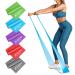 Beenax Resistance Bands - Exercise Bands to Build Muscle Flexibility Strength for Pilates Yoga Rehab Stretching Fitness Gym Physio Strength Training and Workout - Men & Women 7. Set of 5