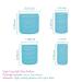 Jumbo Heatless Hair Rollers Set for Long Hair - 24 Packs (Blue) with Clips & Comb - Buy Online on GoSupps.com