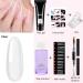 White Poly Nail Gel Kit for Beginners - 15ml Builder Extension Set with Slip Solution | DIY Nail Art Women Gift - Buy Online on GoSupps.com