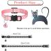 AKlamater 5Pcs Cat Collars with Bells - Adjustable Quick Release Safety Collar for Cats and Kittens - Anti-lost Tags - Small Pet Accessories - Buy Online on GoSupps.com