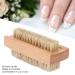 Buy Wooden Nail Brush - Double-Sided Pig Bristle Fingernail & Toenail Cleaner for Manicure & Pedicure | International Shipping - Buy Online on GoSupps.com
