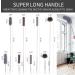 Microfiber Duster with Stainless Steel Extension Pole - 30-100 Inches | Washable & Reusable | Bendable for High Ceiling, Fan, Furniture, Blinds, Cars - Buy Online on GoSupps.com