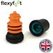 Flexyfoot 16mm Black Shock Absorbing Walking Stick Ferrule - Buy Online on GoSupps.com