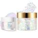 LemonSac Holographic Body Glitter Gel for Body  Face  Hair and Lip Glitter Makeup. Color Changing Glitter Gel Under Light with a Non Color Changing Glitter Gel (2 Sparkling Pink+Pearl White)