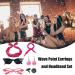 50s Costumes for Women Red Bow Headband and Print Dangle Earrings Set Costume Accessories with Red Bow Headband Vintage Polka Dot Hair Bands Cat Eye Glasses Hot Pink One Size - Buy Online on GoSupps.com