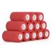12 Roll self -adhesive bandage 10cm cohesive bandage self -adhering adhesive bandage combined elastic bandage for fingers hand cohesive bandage fixing association pet vet wrap for horse dog bandages (red)