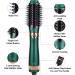 3-in-1 Hot Air Brush Hair Dryer & Volumizer | Ceramic Negative Ion Styler Brush with 3 Interchangeable Heads (Green) - Buy Online on GoSupps.com
