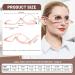 OCCI CHIARI Pink Eye Makeup Reading Glasses for Women | Magnifying Eyewear | Rotatable Cosmetic Eyeglasses 2.00 - International Shipping Available - Buy Online on GoSupps.com