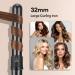 CkeyiN 32mm Professional Ceramic Curling Wand for Long Beach Waves - Adjustable Temperature, Dual Voltage - Includes Heat-Resistant Glove - Black - Buy Online on GoSupps.com