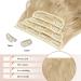Feshfen Clip In Hair Extensions - 50cm Blonde Wavy 4PCs 180g Synthetic Hair for Women - Buy Online on GoSupps.com