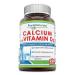 Pure Naturals Calcium with Vitamin D3 220 Softgels Supports Nerve & Muscle Health Promotes Strong Bones & Teeth Supports Immune SysteaM Functions
