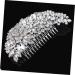 FRCOLOR Women Hair Clip Tiara Women Hair Comb Bridal Hair Comb Women Flower Hair Comb Wedding Miss Hairpin Rhinestones - Buy Online on GoSupps.com