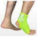Elonglin ankle bandage elastic breathable tissue adjustable compression strap for women and men left and right foot green L*2