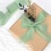 Handmade Silk Green Chiffon Ribbon 1.5 inch x 30 Yards for Wedding Decor - Ivory/Sage/Forest Green - Buy Online on GoSupps.com