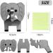 3D Elephant Wood Glasses Holder | Unique Animal Shape Stand for Sunglasses | Creative Desk Decoration for Home & Office - Buy Online on GoSupps.com