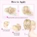 REECHO Blonde Messy Bun Hair Piece with Claw Clip for Women - Short Ponytail Extension with Bendable Metal Wire - Buy Online on GoSupps.com