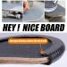 MAXPRO Skateboard Deck Guards - Durable Shock Absorbing Rubber Cover with Nose and Tail Guard for Longboard Protection - Buy Online on GoSupps.com