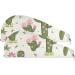 Green Cactus & Pink Flowers Hair Towels - Super Absorbent Quick Dry Hair Turbans 2 Pack for Women & Girls - Buy Online on GoSupps.com
