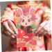 ABOOFAN 60 Pcs 2023 Red Envelope Lunar Rabbit Year Decor Red Money Packets Hongbao Envelopes Red Gifts Money Packet Kids Wallets 2023 Year Red Packet Child Paper Gift Bag New Year As Shown 4x2pcs 16.4X8.9CMx2pcs - Buy Online on GoSupps.com