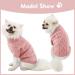 Alagirls Winter Fleece Dog Sweater - Cozy Knit Puppy Clothing for Medium Dogs - Soft Christmas Pet Outfits in Dusty Rose & Light Pink - Buy Online on GoSupps.com