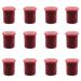 Pajoma fragrance votive candle 12 pieces of 55 g wild cherry |Marble votive candle burning time approx. 17 hours - height 5 cm 4 cm |Premium quality wild cherry 12