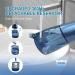 Cordless Water Flosser - Vaeqozva Portable Oral Irrigator Navy Blue | Rechargeable, 5 Jet Tips, DIY Mode, Waterproof, 300ML Tank - Home & Travel Dental Floss - Buy Online on GoSupps.com
