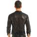 Sywiyi Men's Sheer Sequins Disco Party Shirt | Long Sleeve Clubwear Tee - Black XL - Buy Online on GoSupps.com