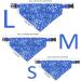 Adjustable Dog Bandana Headscarf | Pet Neckerchief for Small Dogs & Cats | L Blue - Perfect for Puppies - Buy Online on GoSupps.com
