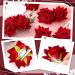 Geyoga 6 Pcs Red Rose Flower Hair Clip & Comb Set - Bridal Wedding Flower Hair Accessories for Women & Girls - Buy Online on GoSupps.com
