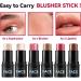 Cream Blush Stick Contour Stick Blush and Lip Makeup Stick Face Makeup for Cheeks Lips Eyes (5) - Buy Online on GoSupps.com