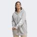 Adidas Women's Essentials Linear Full-Core French Terry Hoodie - Plus Size XL/Large - Medium Gray Heather/White Training Jacket - Buy Online on GoSupps.com