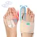 Welnove Bunion Corrector Women & Men Big Toe: 1 Pair Bunion Splint Brace - Adjustable Bunion Correction with Soft Gel - Bunion Pads for Pain Relief - Toe Straightener with Non-slip Strap Beige