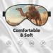 BREAUX Desert Sand Camel Print Double Sided Eye Mask | Blackout Sleep Mask for Women & Men - Ultimate All-Night Comfort - Buy Online on GoSupps.com