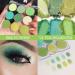 AMY'S DIARY Green Eyeshadow Palette - 9 Colors Matte & Glitter EyeShadow for Long Lasting Colorful Look - Buy Online on GoSupps.com